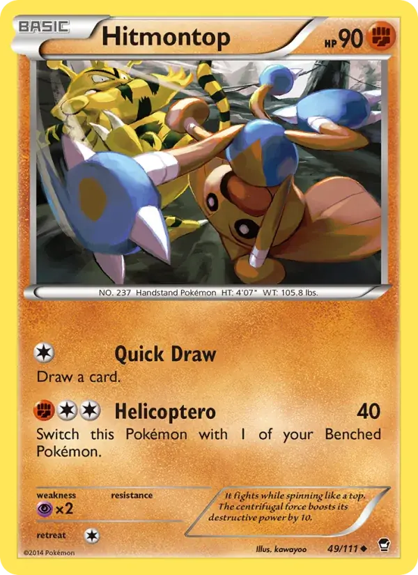 Hitmontop - 49/114 - Furious Fists