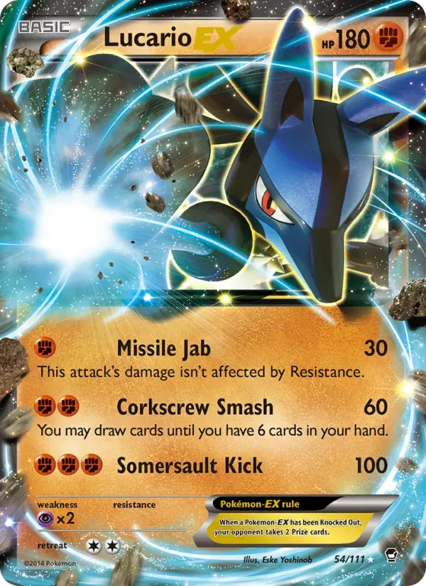 Lucario EX - 54/114 - Furious Fists