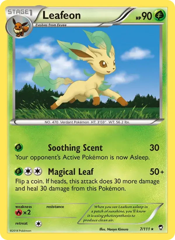 Leafeon - 7/114 - Furious Fists