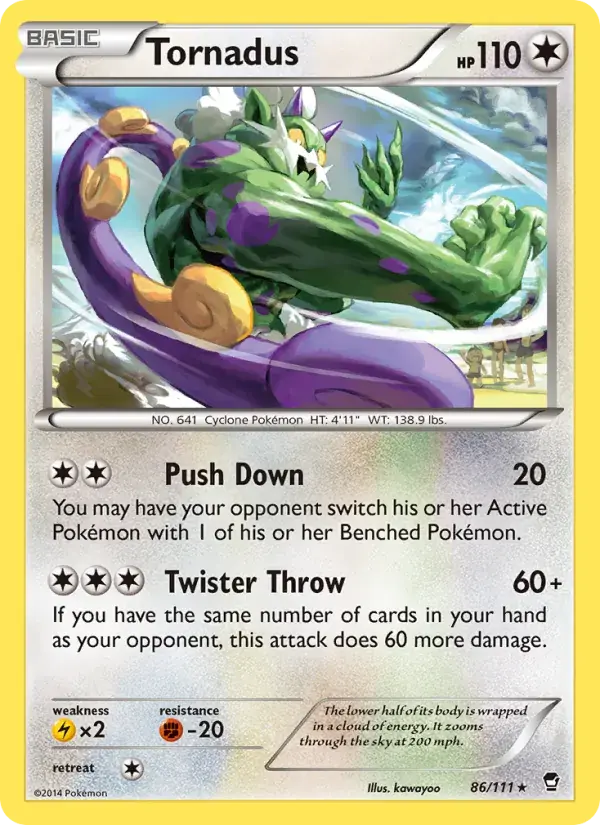 Tornadus - 86/114 - Furious Fists