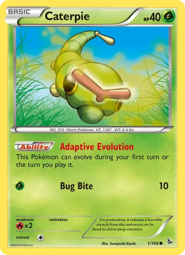 Caterpie - 1/110 - Flashfire