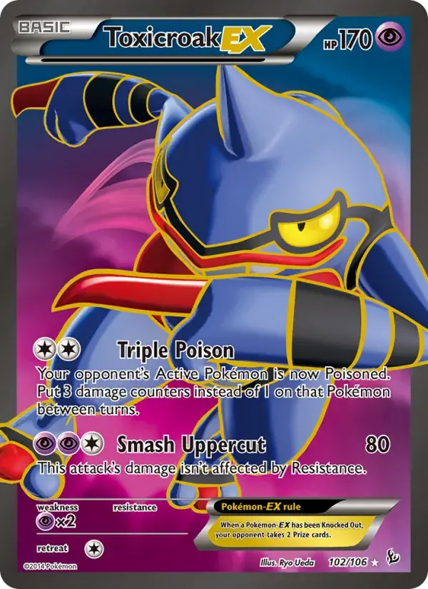 Toxicroak EX - 102/110 - Flashfire