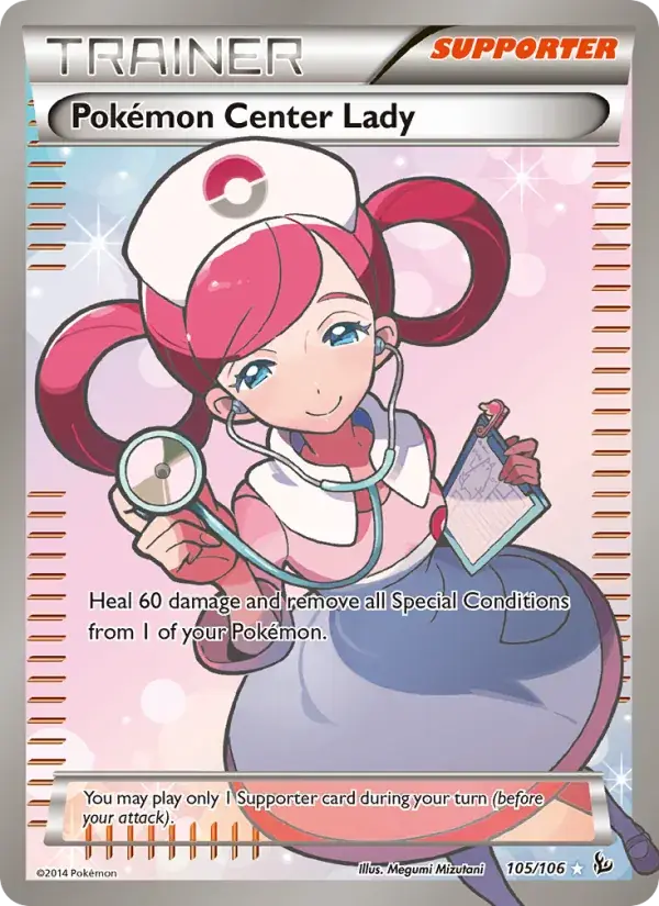 Pokémon Center Lady - 105/110 - Flashfire