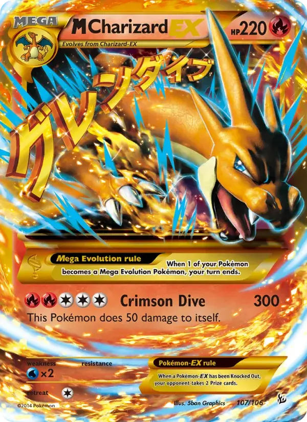 M Charizard EX - 107/110 - Flashfire