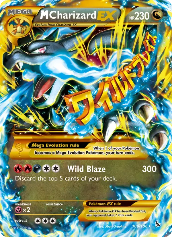 M Charizard EX - 108/110 - Flashfire