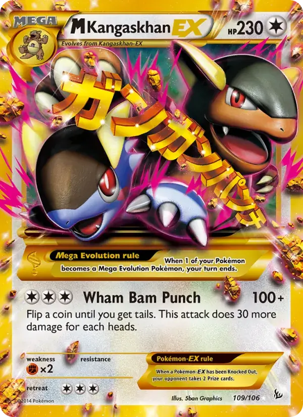 M Kangaskhan EX - 109/110 - Flashfire