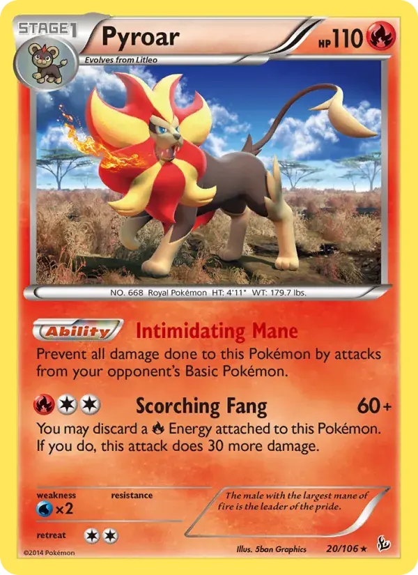 Pyroar - 20/110 - Flashfire