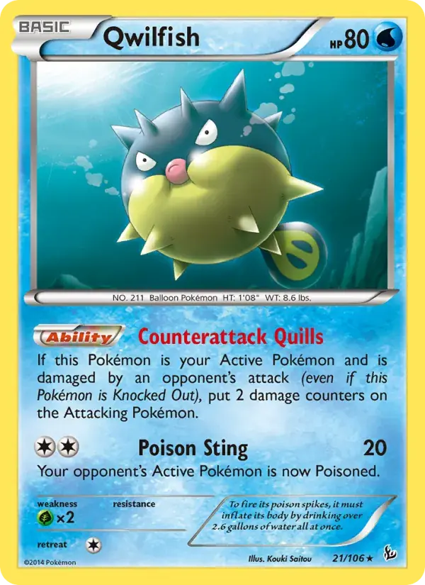 Qwilfish - 21/110 - Flashfire
