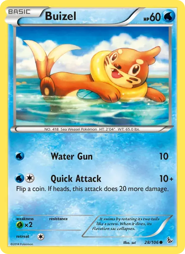Buizel - 28/110 - Flashfire