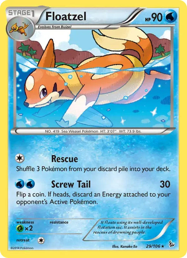 Floatzel - 29/110 - Flashfire
