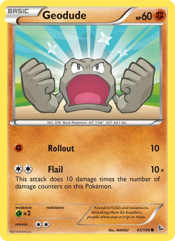Geodude - 45/110 - Flashfire