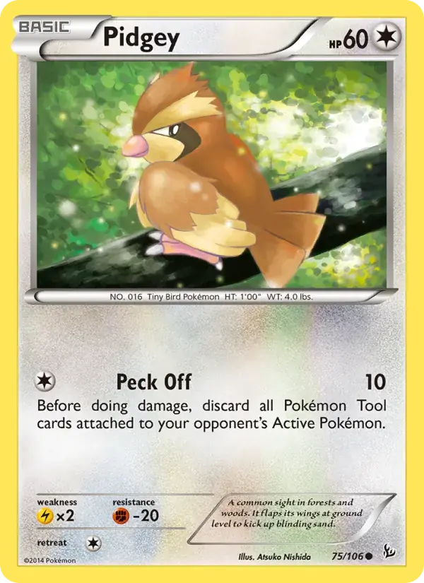 Pidgey - 75/110 - Flashfire