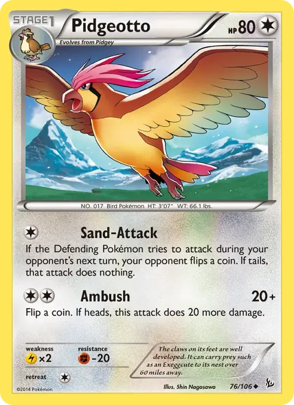 Pidgeotto - 76/110 - Flashfire