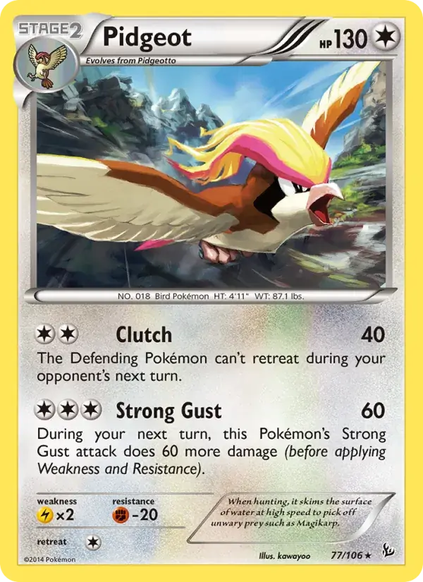 Pidgeot - 77/110 - Flashfire