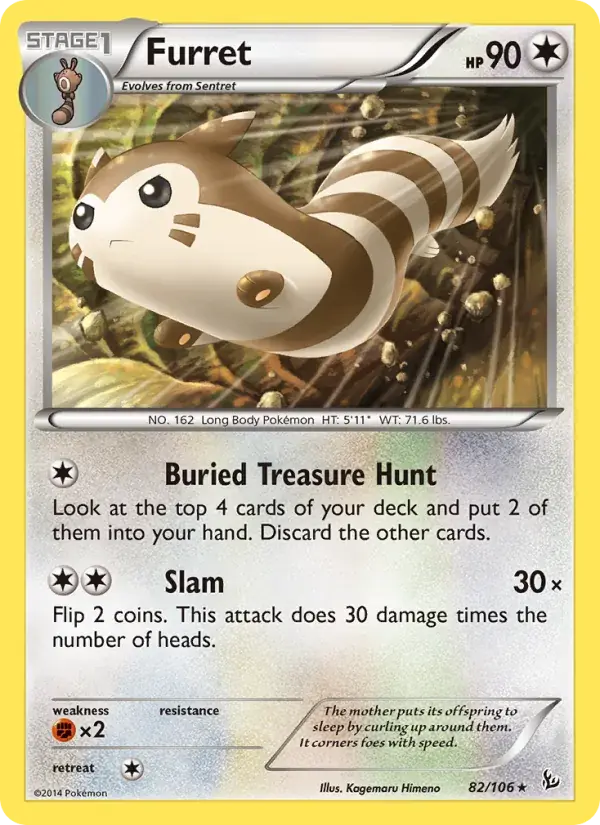 Furret - 82/110 - Flashfire