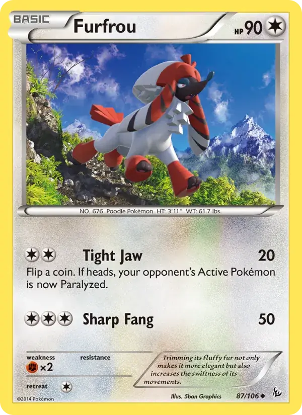 Furfrou - 87/110 - Flashfire