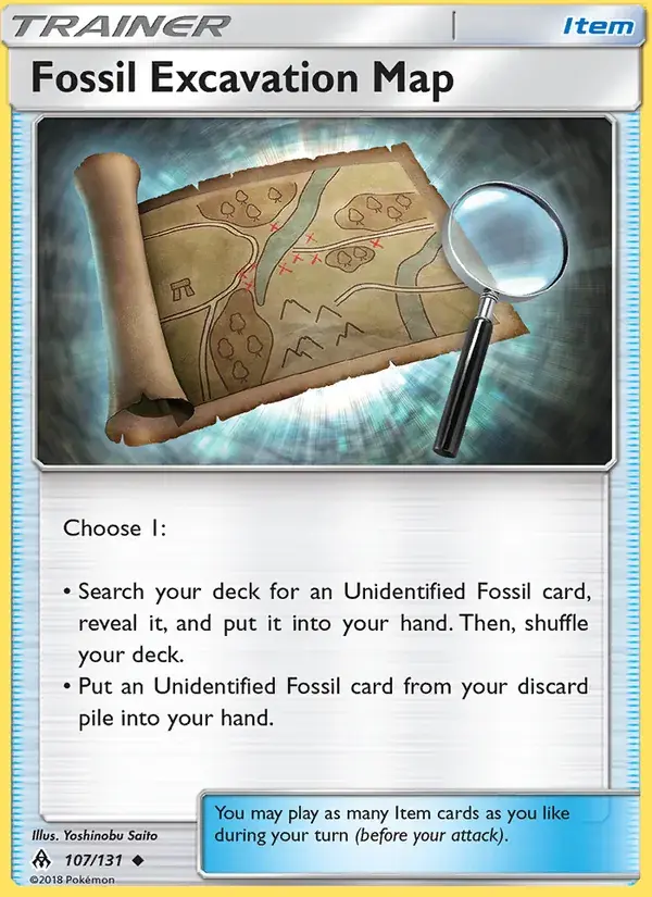 Fossil Excavation Map - 107/146 - Forbidden Light