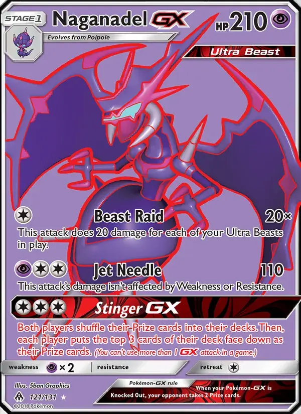 Naganadel GX - 121/146 - Forbidden Light