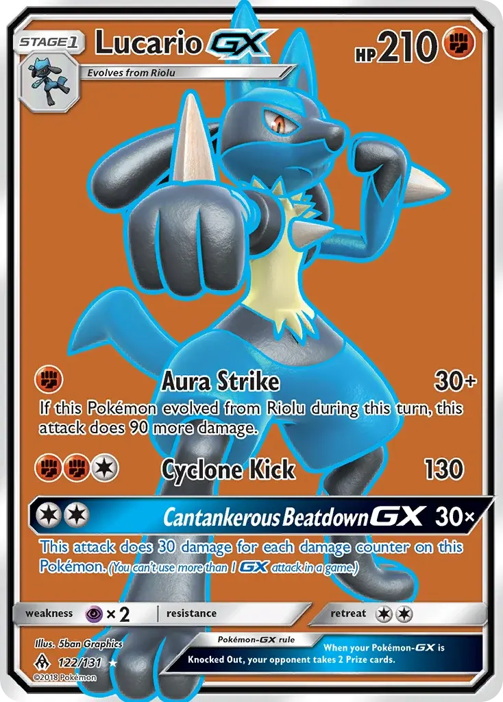 Lucario GX - 122/146 - Forbidden Light