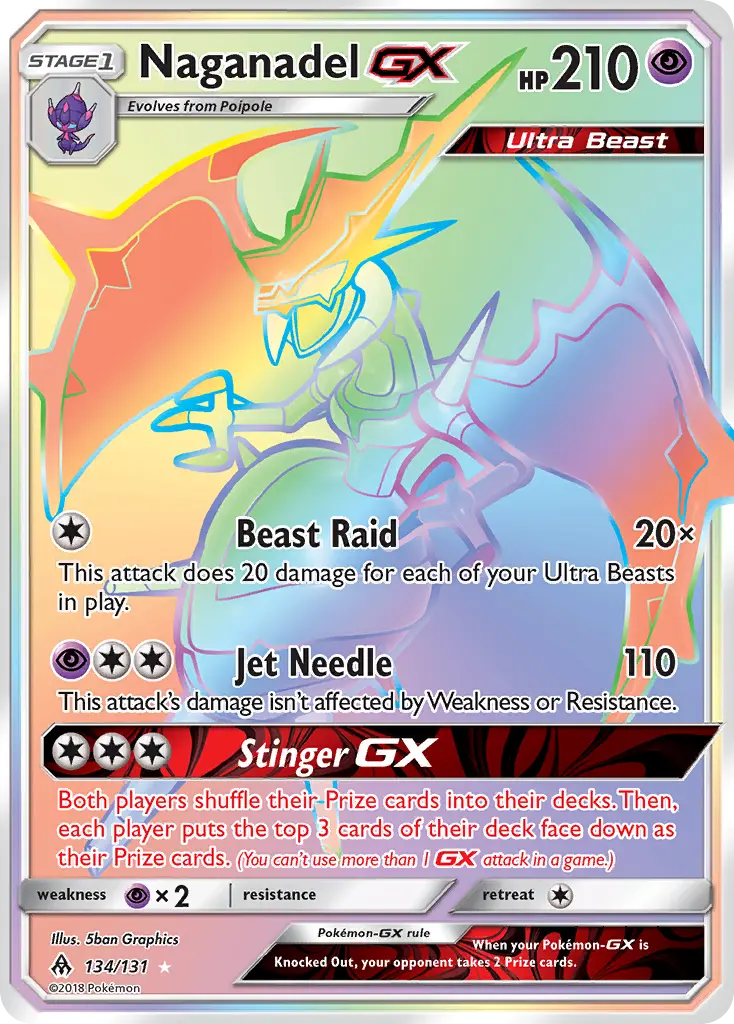 Naganadel GX - 134/146 - Forbidden Light