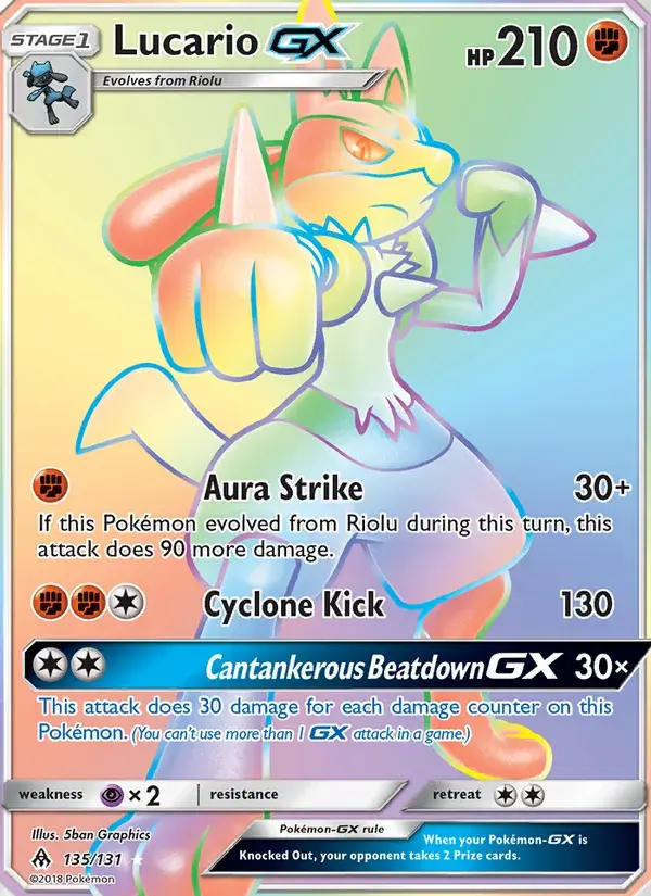 Lucario GX - 135/146 - Forbidden Light