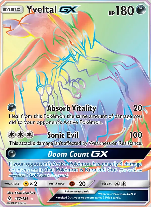 Yveltal GX - 137/146 - Forbidden Light