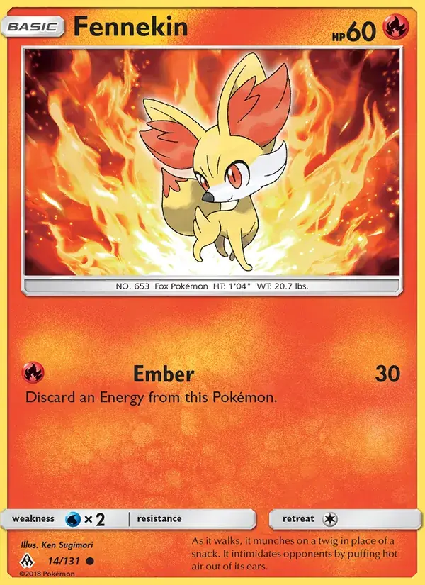 Fennekin - 14/146 - Forbidden Light