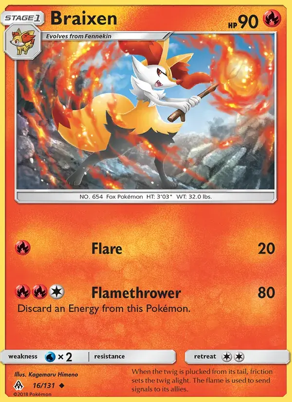 Braixen - 16/146 - Forbidden Light