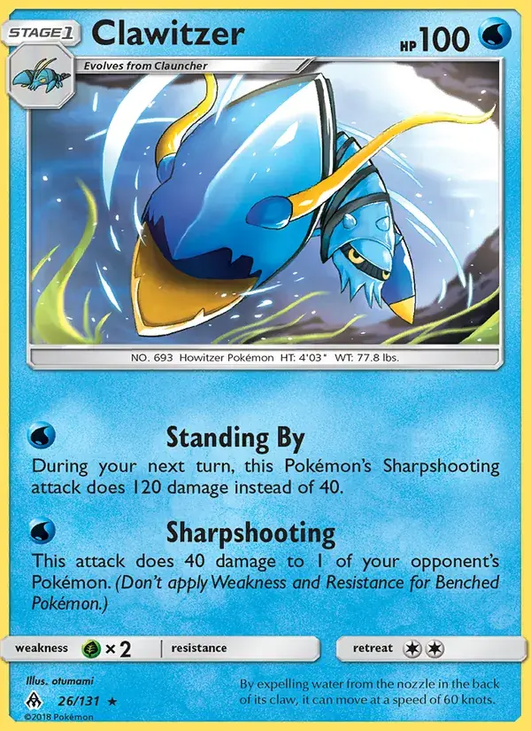 Clawitzer - 26/146 - Forbidden Light