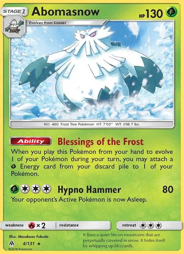 Abomasnow - 4/146 - Forbidden Light