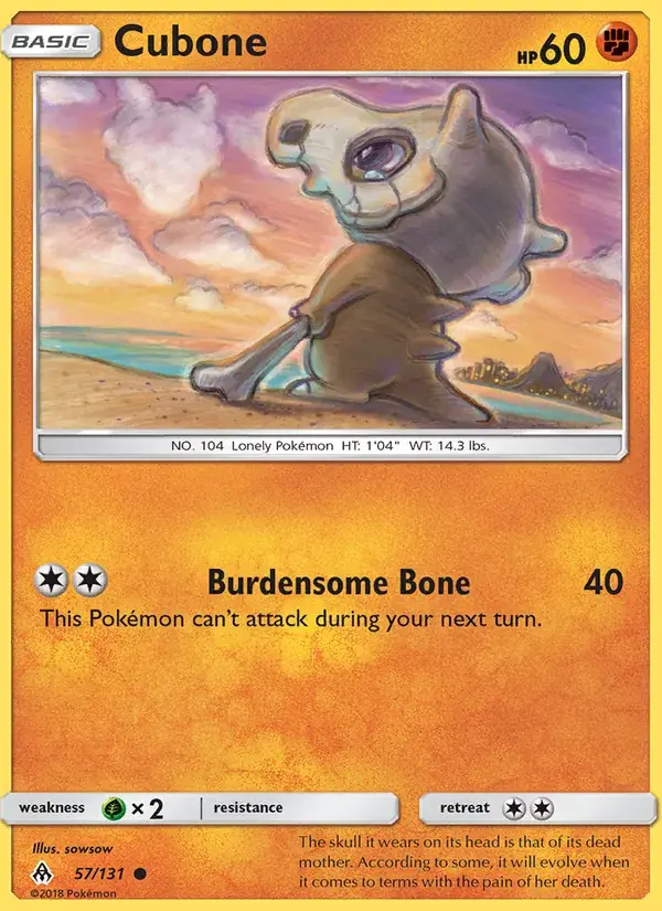 Cubone - 57/146 - Forbidden Light