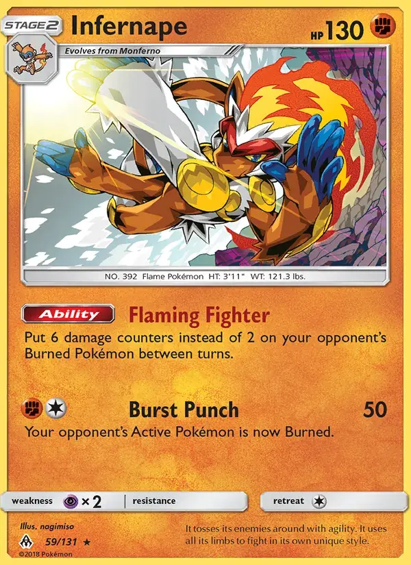 Infernape - 59/146 - Forbidden Light