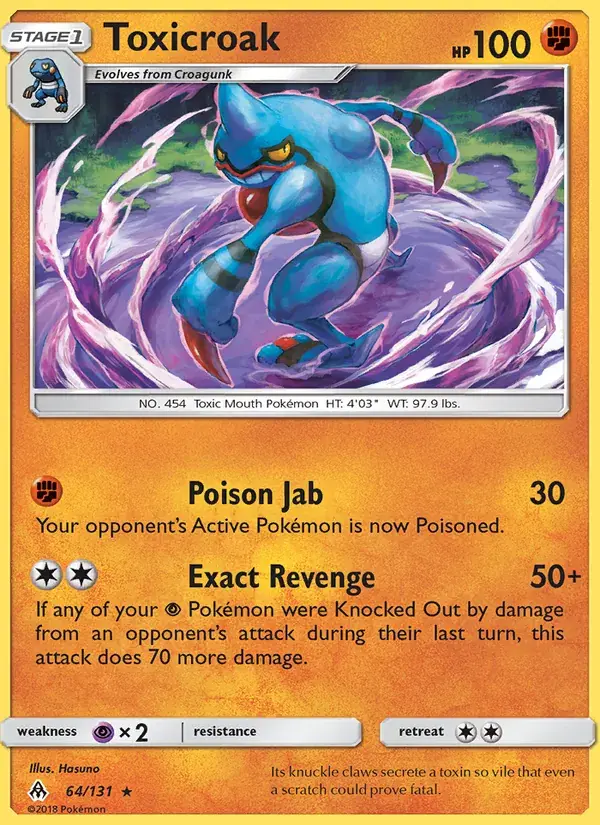 Toxicroak - 64/146 - Forbidden Light