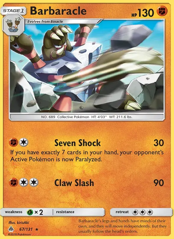 Barbaracle - 67/146 - Forbidden Light