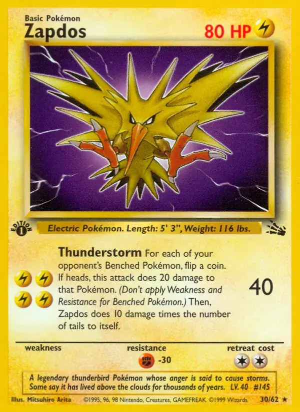 Zapdos - 30/62 - Fossil