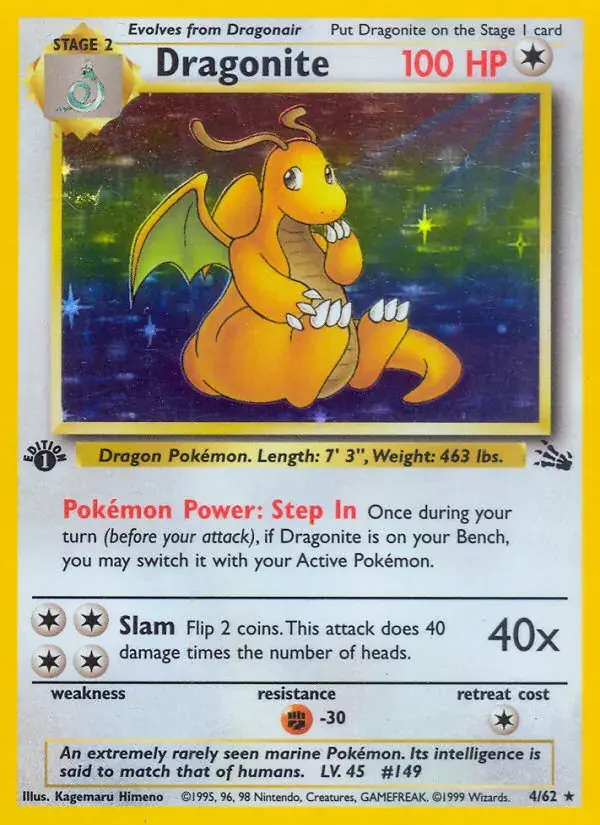 Dragonite - 4/62 - Fossil
