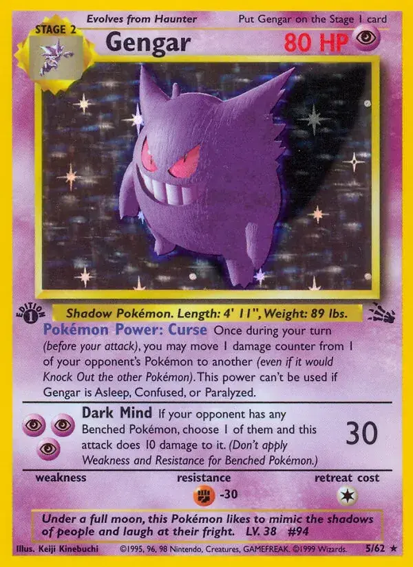 Gengar - 5/62 - Fossil