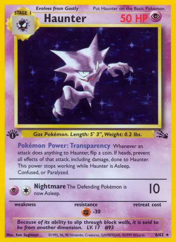Haunter - 6/62 - Fossil