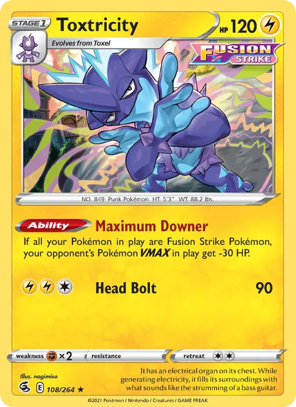 Toxtricity - 108/284 - Fusion Strike
