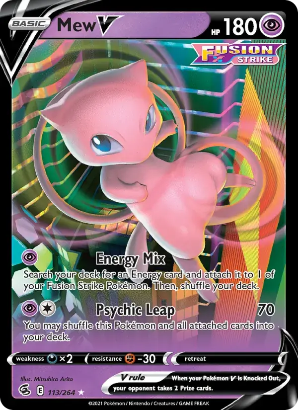 Mew V - 113/284 - Fusion Strike