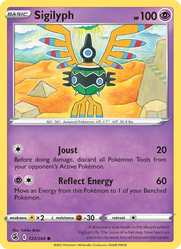 Sigilyph - 123/284 - Fusion Strike