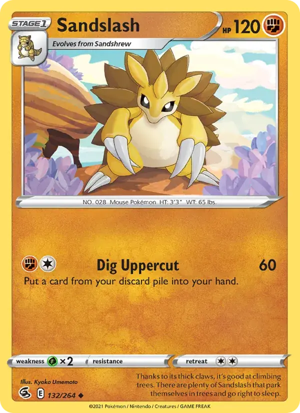 Sandslash - 132/284 - Fusion Strike