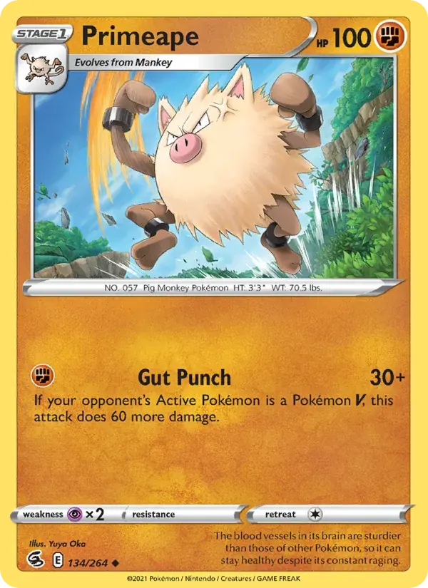 Primeape - 134/284 - Fusion Strike