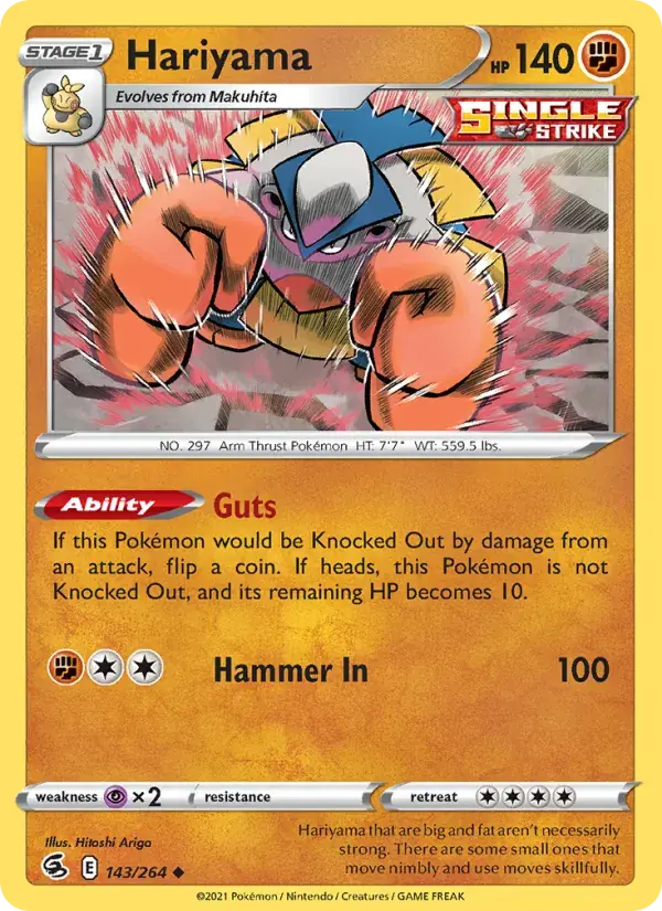 Hariyama - 143/284 - Fusion Strike