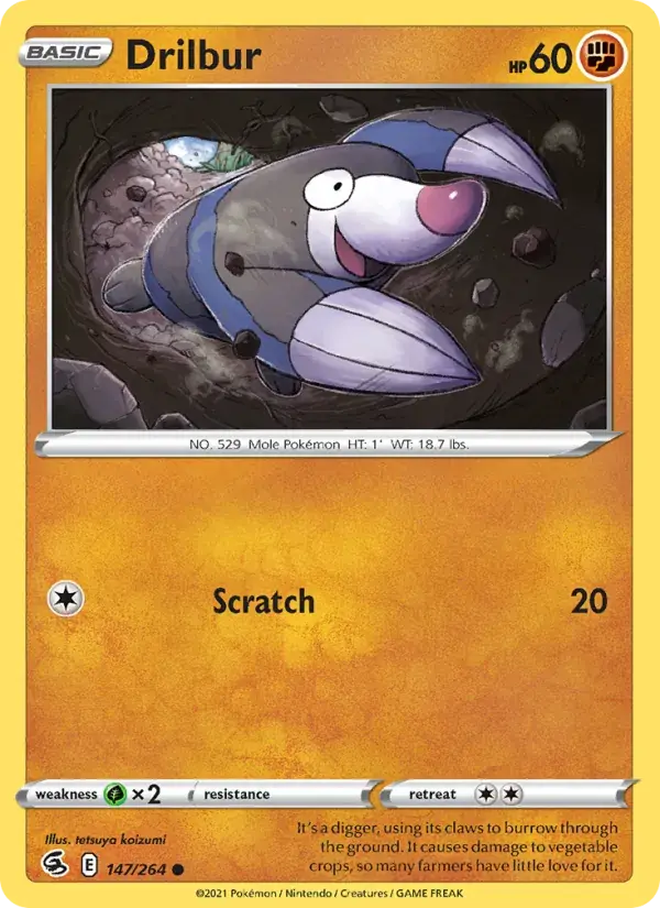 Drilbur - 147/284 - Fusion Strike