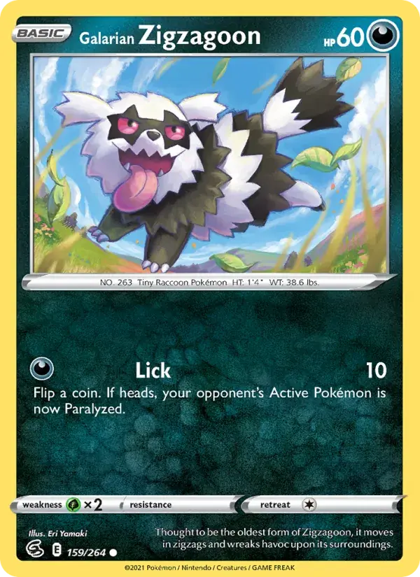 Galarian Zigzagoon - 159/284 - Fusion Strike