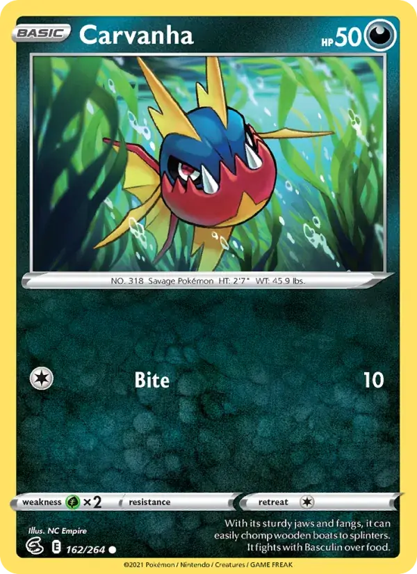 Carvanha - 162/284 - Fusion Strike