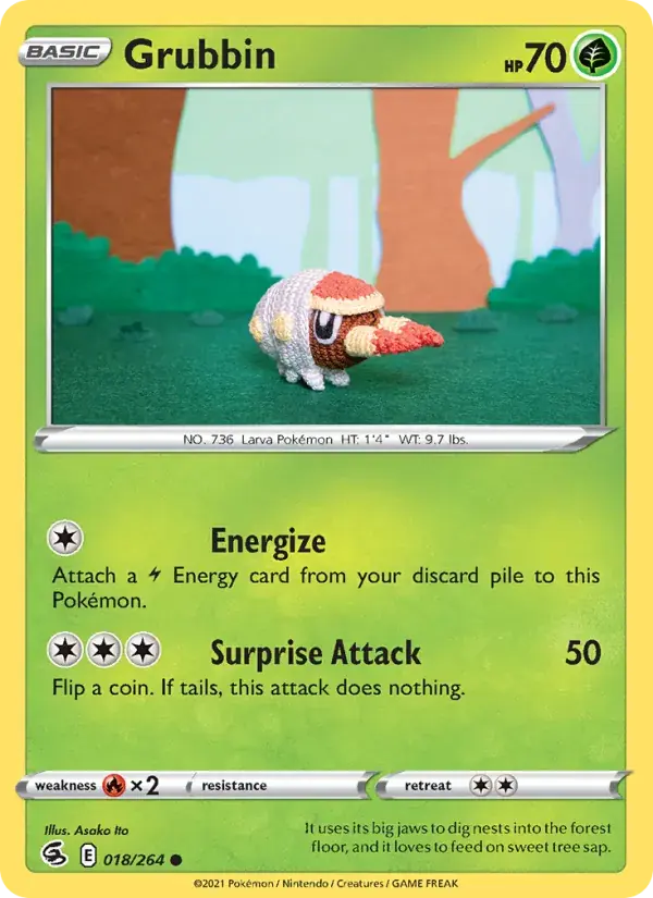 Grubbin - 18/284 - Fusion Strike