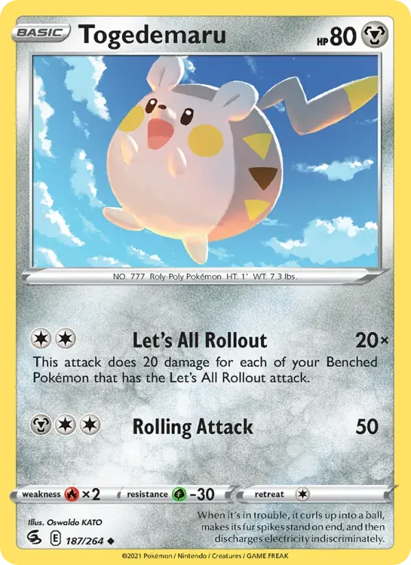 Togedemaru - 187/284 - Fusion Strike
