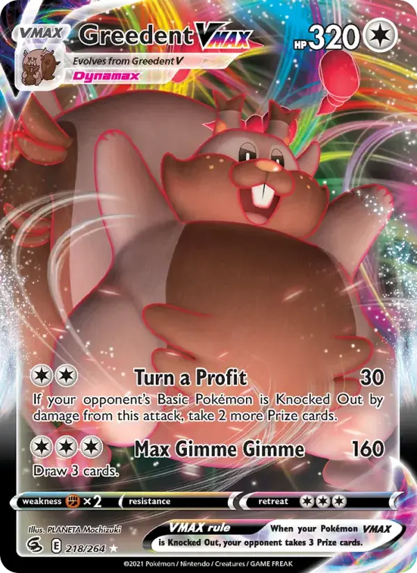 Greedent VMAX - 218/284 - Fusion Strike